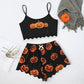 Halloween Spooky Crop PJs Set