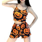 Halloween Pumpkin Crop PJs Set